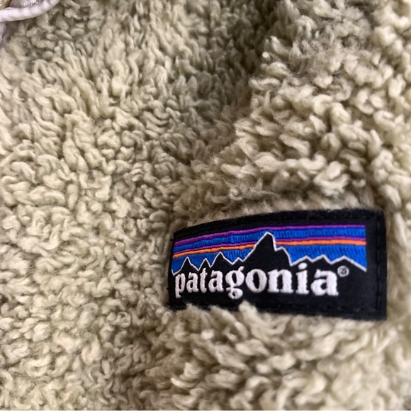 PATAGONIA Tan Olive Fleece Zip Front Vest Outdoor Layering - Size M (No Tag) - Picture 6 of 8